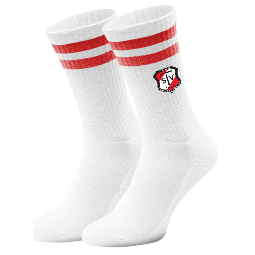 TSV Jahn Carolinensiel Fan - Sportsocken weiß-rot