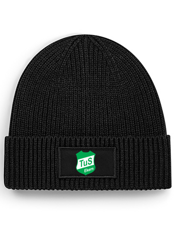 TuS Ekern Fan - Rippstrick Beanie schwarz