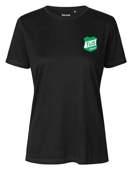 TuS Ekern Fan - Polyestershirt Fairtrade Damen schwarz