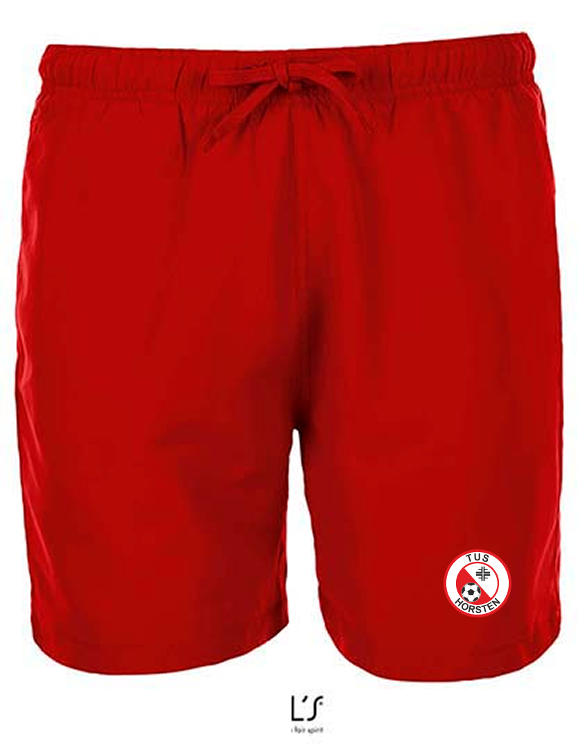 TuS Horsten-Etzel Fan - Badeshorts Herren rot