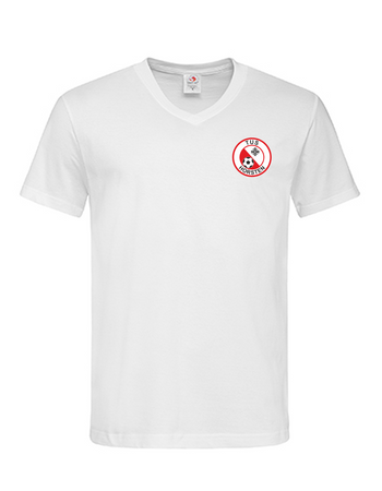 TuS Horsten-Etzel Fan - T-Shirt V-Ausschnitt Herren weiß