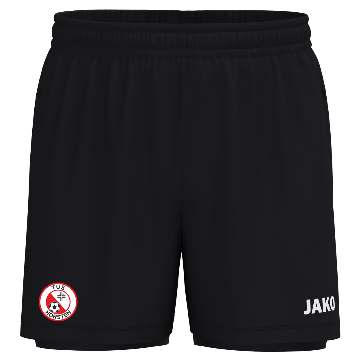 TuS Horsten-Etzel 2 in 1 Short  Herren Schwarz