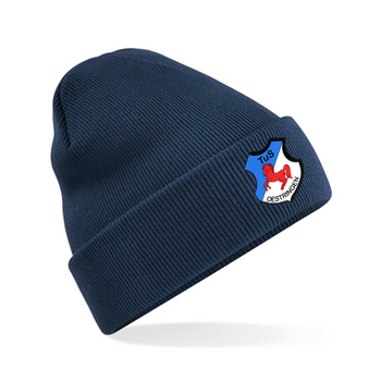 TuS Oestringen Leichtathletik Fan Beanie Strick Navy