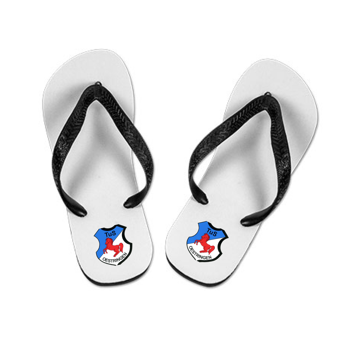 TuS Oestringen Leichtathletik Fan Flip Flops Weiß