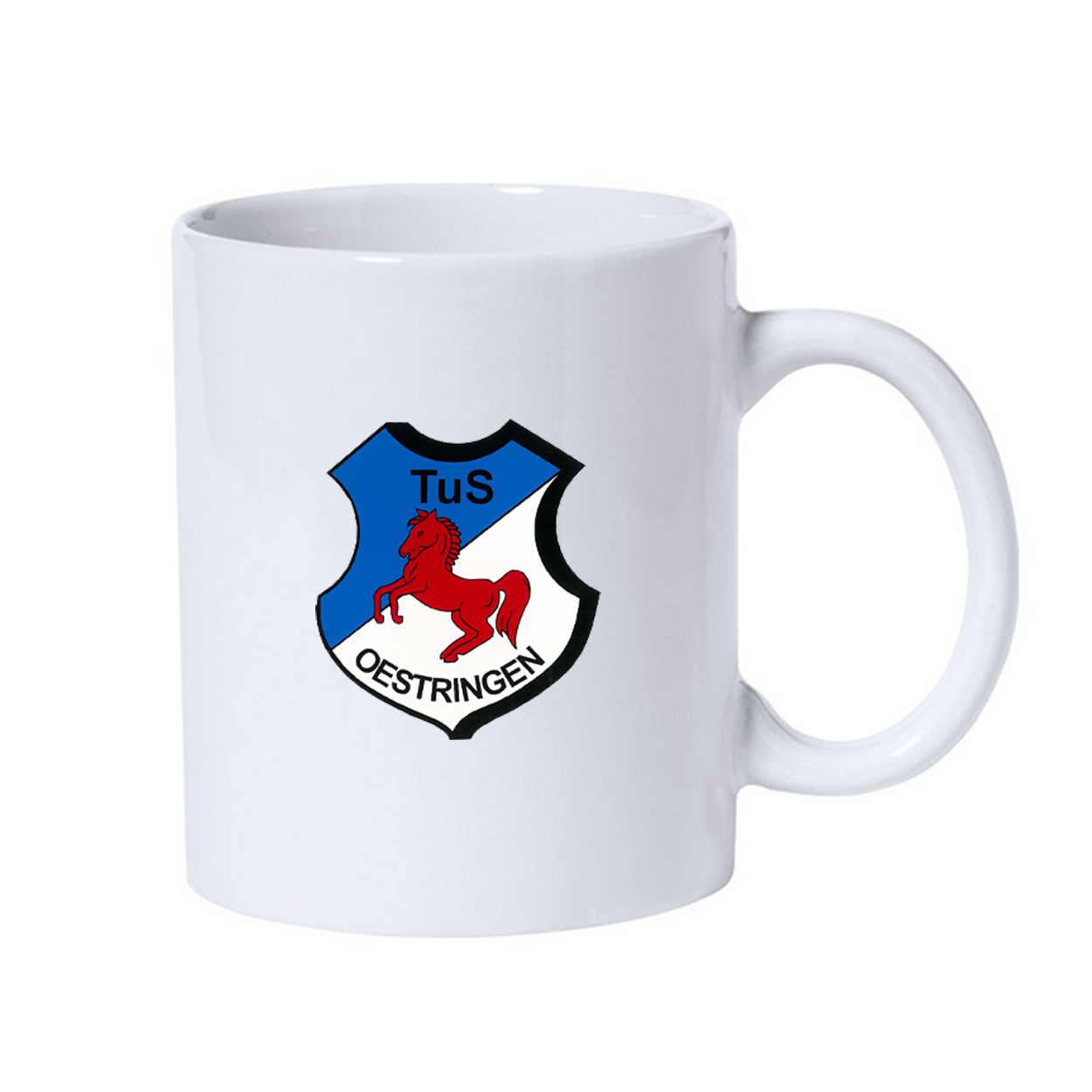 TuS Oestringen Leichtathletik Fan Tasse Weiß