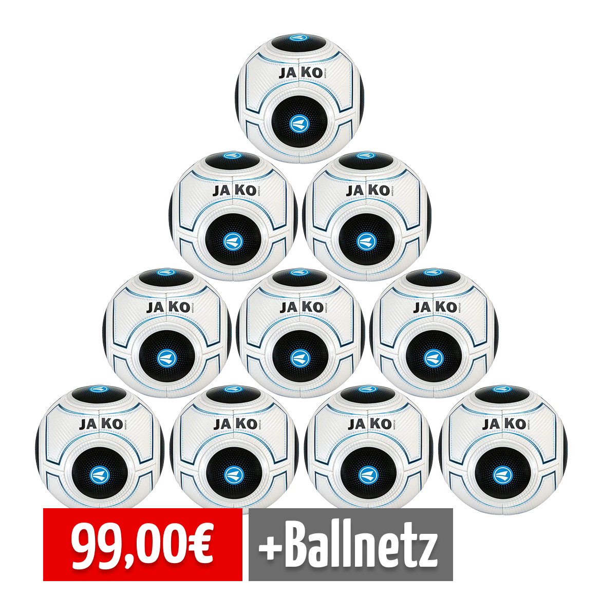 JAKO 10er Ballpaket Match 3.0 Größe 5
