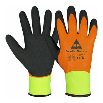 ZEIT & SERVICE Schutzhandschuh Hase SuperFlex THERMO+ 508650 EN388+EN511 neongelb/orange/blau (VE 100 Stück)